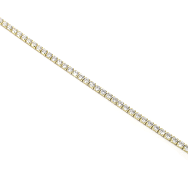 Cubic Zirconia Tennis Chain in 10k Yellow Gold